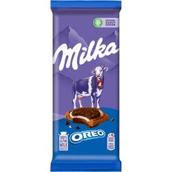 Шоколад молочний Milka з начинкою печива оreo, ваніль 92 г