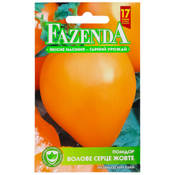 Насіння Помідор пізностиглий FAZENDA Волове серце жовтий 0,1 г