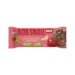 Батончик фруктовий BOB SNAIL Яблуко-Вишня-Кеш’ю-Кріспи Кіноа 35 г