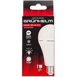 Лампа LED акумуляторна аварійна GRUNHELM GEA60-7W-4K-E27