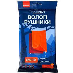 Рушники вологі для гігієни тіла TakeHot 20х30 см 8 шт/уп