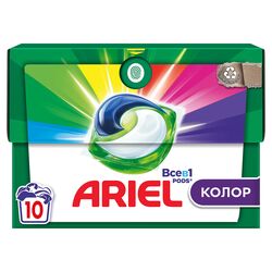 Капсули для прання гелеві автомат ARIEL Колор 10 шт/уп.