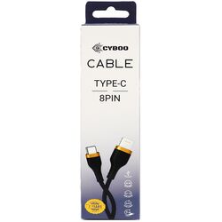Кабель TYPE-C-8PIN Cyboo однотонний