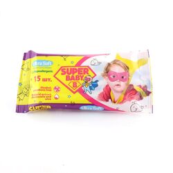 Серветки вологі Super Baby Sensitive 15 штук