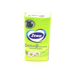 Хустки носові паперові Zewa Deluxe Ромашка 3 шари 10шт/уп.