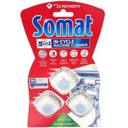Таблетки для очищення посудомийних машин Somat 3 шт/уп.