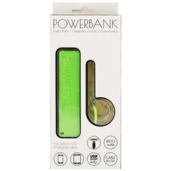 Пристрій зарядний PowerBank 1800 мА·год з кабелем кольоровий