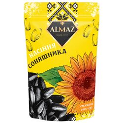Насіння соняшника смажене ALMAZ Смугасте несолоне 140 г