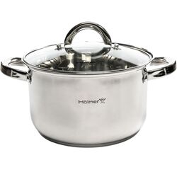 Кастрюля нержавіюча з кришкою Hоlmer CR-18435-SS 3,5 л