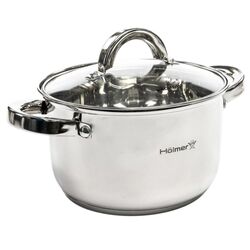 Кастрюля нержавіюча з кришкою Hоlmer CR-18426-SS 2,6 л