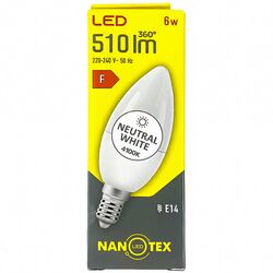 Лампа Led Nanotex C37 6 Вт E14 4100K 220 В