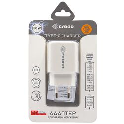 Адаптер для зарядки мережевий Cyboo Type-С 30 Вт