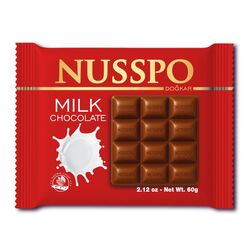 Шоколад молочний NUSSPO 60 г