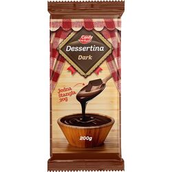 Глазур кондитерська какаова для розтоплення Dessertina Dark 200 г
