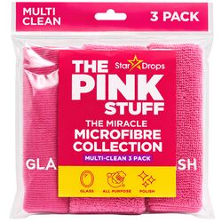 Серветки для прибирання мікрофібра The Pink Stuff 3 шт/уп