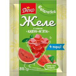 Желе Деко зі смаком Кавун&М'ята 80 г