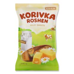 Набір цукерок з молочним корпусом ROSHEN Korivka 205 г