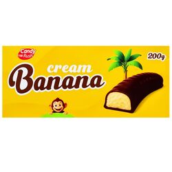 Суфле в кондитерській глазурі Candy Rush Banana cream 200 г