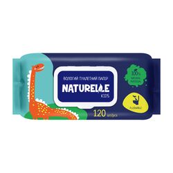 Папір туалетний вологий NATURELLE KIDZ 120 шт/пач