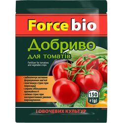 Добриво для томатів, овочевих культур Force bio 150 г