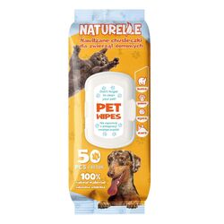 Серветки вологі для догляду за тваринами NATURELLE 50 шт/уп