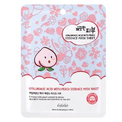 Маска для обличчя тканинна Esfolio Pure Skin з гіалуроновою кислотою, персиковою есенцією 25 мл