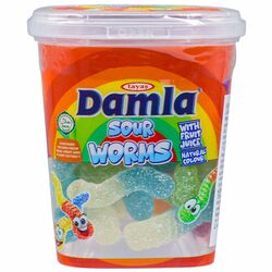 Мармелад жувальний Damla Gummy Кислі хробаки з фруктовим смаком 150 г