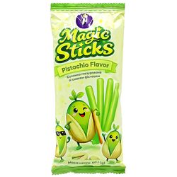 Соломка солодка глазурована Рома Magic sticks зі смаком фісташки 60 г
