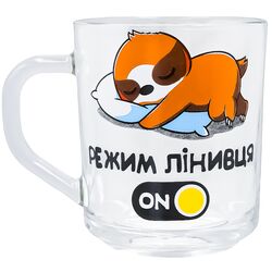 Кухоль скляний Galleryglass Сонний експерт 245 мл