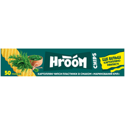 Чипси картопляні пластинки HROOM Маринований кріп 50 г