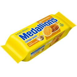 Вафлі пшеничні солодкі LEKORNA Medallions Пряжене молоко 60 г