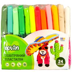 Набір пластиліну для ліпки повітряного Lovin 24 кольори