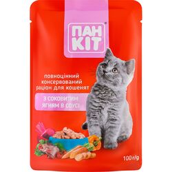 Корм для котів Пан Кіт Ягня в соусі пауч 100 г