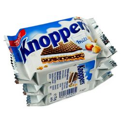 Вафлі Knoppers Класичні 25 г х 3 шт/уп.