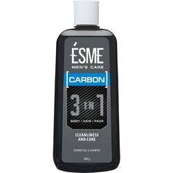 Гель-шампунь для душу чоловічий 3в1 ESME Carbon 400 г