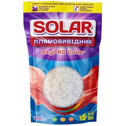 Плямовивідник для тканин кисневий Solar OxyPRO Color 200 г