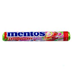 Драже жувальні Mentos Полуничний мікс 37 г