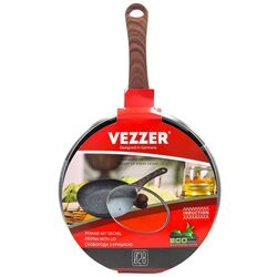 Пательня кована антипригарна з кришкою VEZZER d=28 см арт.VZ3219