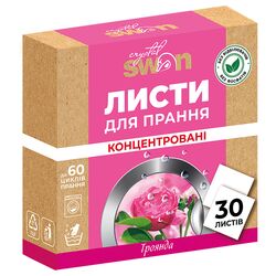 Засіб для прання листовий універсальний Crystal SWAN Троянда 30 шт/уп