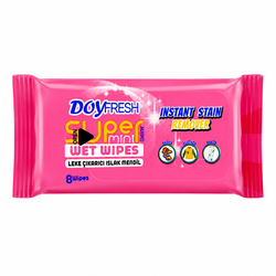Серветки вологі для виведення плям DOYFRESH міні 8 шт/уп