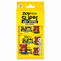 Набір серветок вологих дитячих DOYFRESH міні 8 шт х 8 пач/уп.