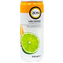 Напій безалкогольний газований ZEN Лайм, апельсин ж/б 330 мл
