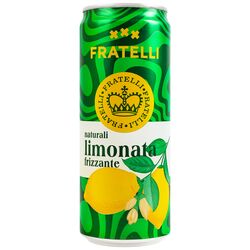 Напій безалкогольний сильногазований FRATELLI Naturali Limonata Frizzante 330 мл