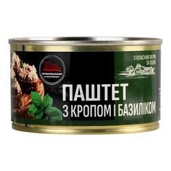 Паштет м'ясний ТМК з кропом, базиліком ж/б 225 г