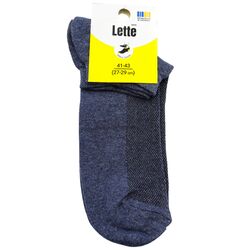 Шкарпетки чоловічі низькі сітка Lette однотонні мікс р.27-29