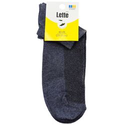 Шкарпетки чоловічі низькі сітка Lette однотонні мікс р.29-31