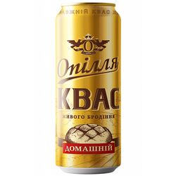 Напій безалкогольний живого бродіння Опілля Квас Домашній ж/б 0,5 л