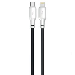 Кабель Type-C-Lightning Gelius Full Silicon GP-UCN001CL чорно-білий 1,2 м