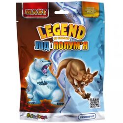 Стретч-іграшка колекційна #Sbabam серія Legend of animals ЛІД І ПОЛУМ'Я