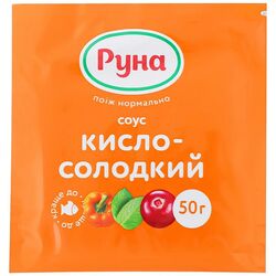 Соус пастеризований Руна Кисло-солодкий, сашет 50 г